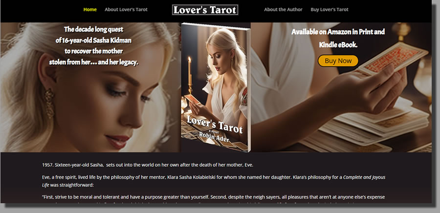 Lover's Tarot website